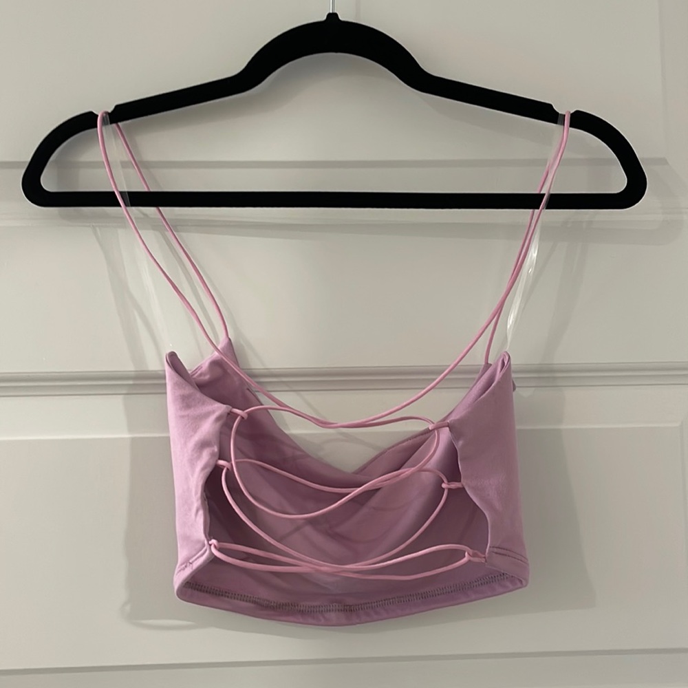 Light purple crop top